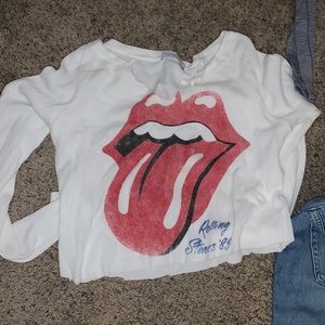Daydreamer cropped Rolling Stones long sleeve